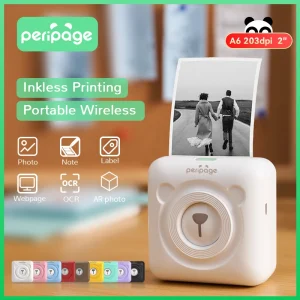 Portable Thermal Printer - A6 304dpi Bluetooth