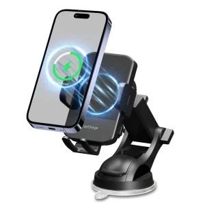 15W Car Wireless Charger & Phone Holder with Auto Sensing